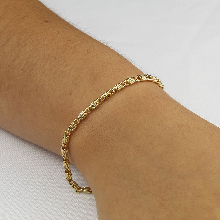 Pulsera Caracol | Baño Oro 18K