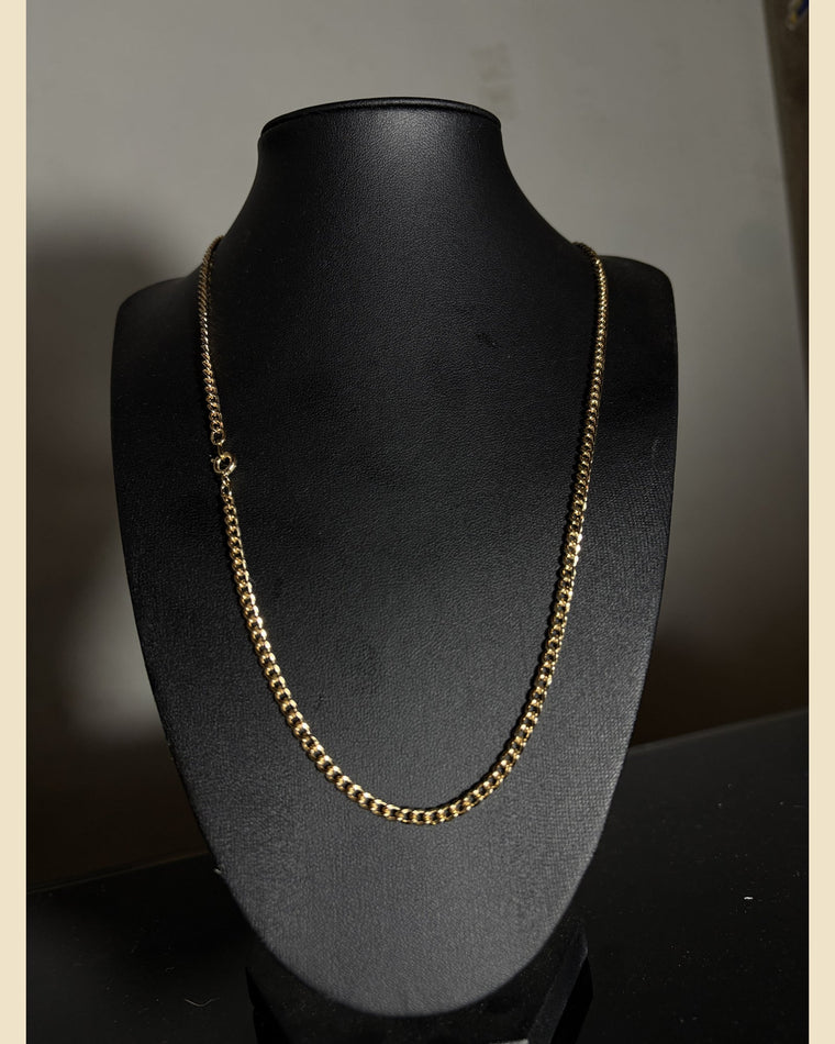 Cadena Gourmet 60 cm + Dije a Elección | Baño Oro 18K